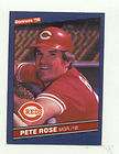 1986 Donruss Baseball #62 Pete Rose Card