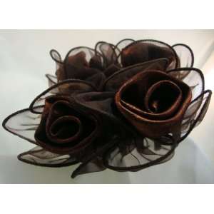  NEW Chocolate Brown Rose Claw Hair Clip, Limited. Beauty