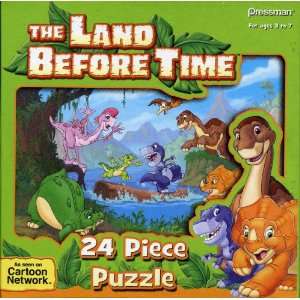   Time 24 Piece Puzzle   Chomper & Ducky Balancing on Log in River