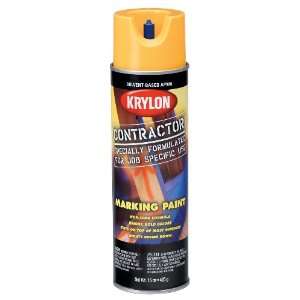 Krylon 7305 15 Ounce Solvent Based Contractor Marking Spray, APWA Hi 