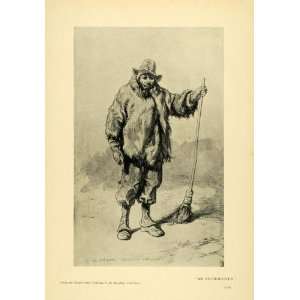  1904 Print Paul Gavarni French Art Portrait Ex Chorister 