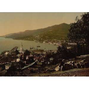Vintage Travel Poster   From the Gursuff (i.e. Gurzuf) Road Jalta (i.e 