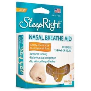 SleepRight Breathing Nasal Aid Reusable Reduce Snoring Aid  