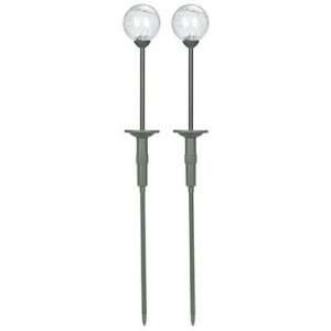  Living Accents Solar Cracked Glass Ball Stake (50402603 