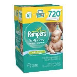 Pampers SoftCare (Soft Care) Scented Wipes 720 count CHEAP  