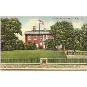  1940s Vintage Postcard Schuyler Mansion Albany New York 