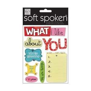  Soft Spoken Themed Embellishments   What I Like About You 