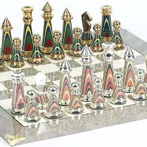  Sofisticato Chessmen from Italy & Greenwich Board from 
