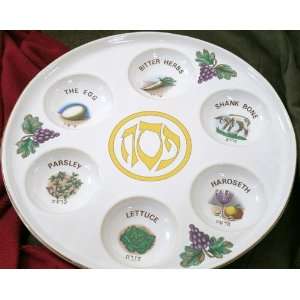  Ceramic Passover Seder Plate 