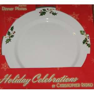  Christopher Radko Holiday Celebrations Set of 4 Dinner 