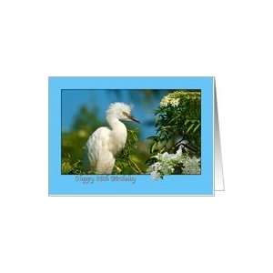  86th Birthday with Snowy Egret Card Toys & Games