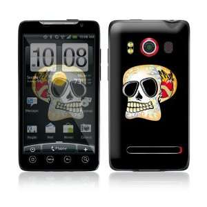  HTC Evo 4G Skin Decal Sticker   Skull 