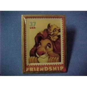   of Disney Mufasa & Simba Lion King Stamp Friends Pin 