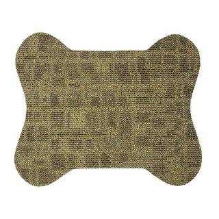 Pet Bowl Mats   Two Pack of 23 x 19 Dog Shaped Area Rug