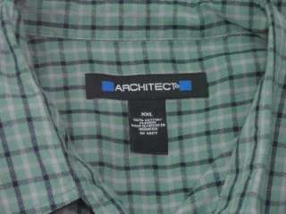mens   ARCHITECT   shirt   2X      casual plaid button up 