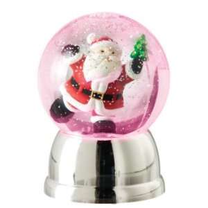   Rotating Santa Claus Shimmering Christmas Snow Globe 