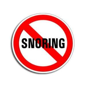 NO SNORING   Window Bumper Laptop Sticker