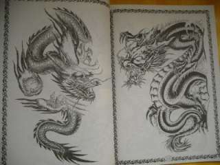 Vol.2 China A set of 20 Sotu DRAGON Tattoo Sketch Flash Books 11x8 