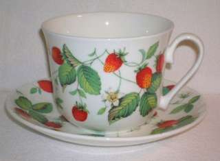 ROY KIRKHAM ALPINE STRAWBERRY BREAKFAST CUP AND SAUCER  