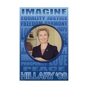  Hillary Clinton For President 28x42 Giclee on Canvas
