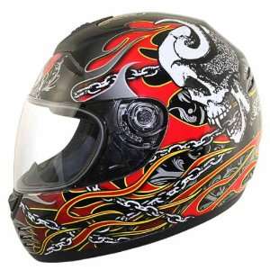  Bell Arrow Limited Edition Speed Demon Red and Yellow Full Face 