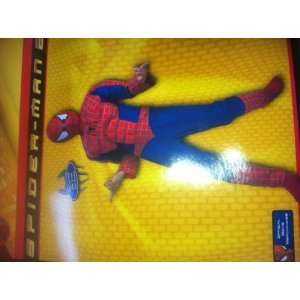 Spiderman 2 Child Deluxe Muscle Costume Chest Size 7 10 (Bodysuit and 