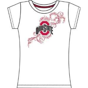   Ohio State Buckeyes OSU NCAA Ladies Slub Tee Medium