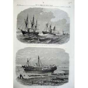  1865 Ship Wreck Steamer Hydaspe Rhio Amphion Norfolk