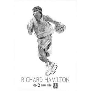  Richard Hamilton Detroit Pistons 5x7 Unframed Print 