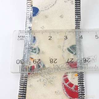 Roll Christmas Snowflake Baby Silk Ribbon 3.8cm260022  
