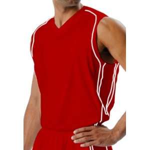  A4 Game Muscle Custom Basketball Jerseys SCARLET/WHITE 