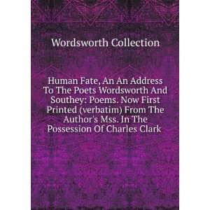  Human Fate, An An Address To The Poets Wordsworth And Southey 