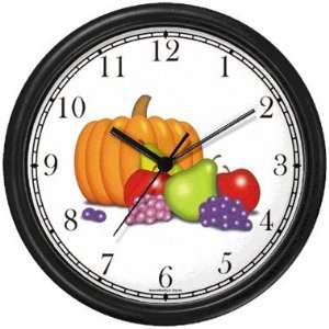  Pumpkin & Fruit Still Life   JP Wall Clock by WatchBuddy 