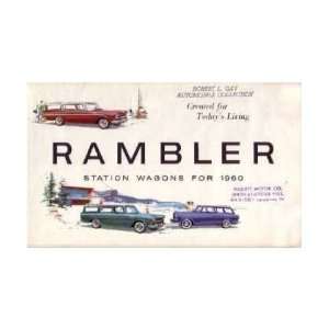    1960 RAMBLER STATION WAGONS Sales Brochure Book Automotive