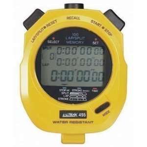   Stopwatch   Ultrak 100 Memory, Yellow   Timing Aids