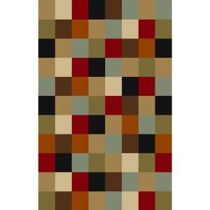   Rugs Norah Collection Boxes MULTI Rectangle 67 x 93 Area Rug Home