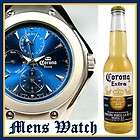 New Corona Extra Beer Mens Watch Metal Band Stainless Steel Back New 