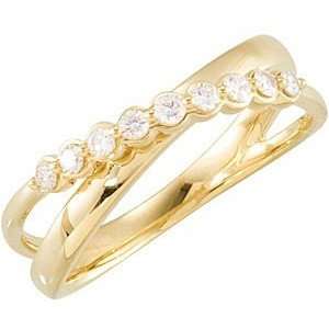   Shaped Diamond Ring skillfully set in 14 karat Yellow Gold(6) Jewelry