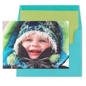  Delicate Frame Digital Holiday Photo Cards by Checkerboard 