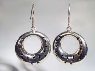 Vintage Sterling Silver Mexico Taxco French Wire Earrings  