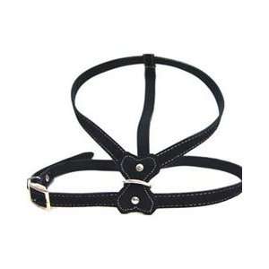 Lady Churchwell Coal Black Plush Suede Dog Harnesses 