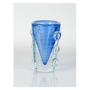  o Cobalt Blue Hand Blown Art Glass Vase L135 Everything 