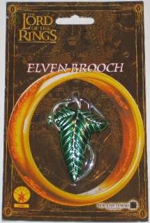  of the Rings Frodo Elven Brooch Leaf Clasp, NEW MINT ON CARD  