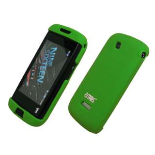for Samsung SideKick 4G Green Case Skin+Car Charger 886571105760 