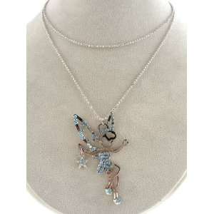  Fashion Jewelry ~ Fairy Charm with Blue Austrian Crystals 