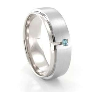  Palladium & Blue Diamond Ring Jewelry