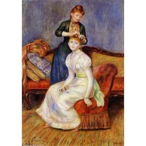   oil paintings   Pierre Auguste Renoir   24 x 34 inches   The Coiffure