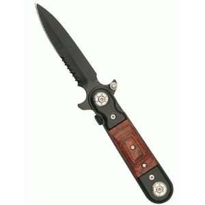   Safe Knife With Black Blade And Bolster Pakkawood Handle 4 Sports