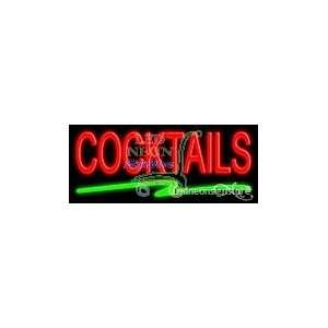  Cocktails Neon Sign 24 inch tall x 10 inch wide x 3.5 inch 