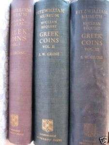 Grose McClean Collection of Greek Coins Vols 1 3  